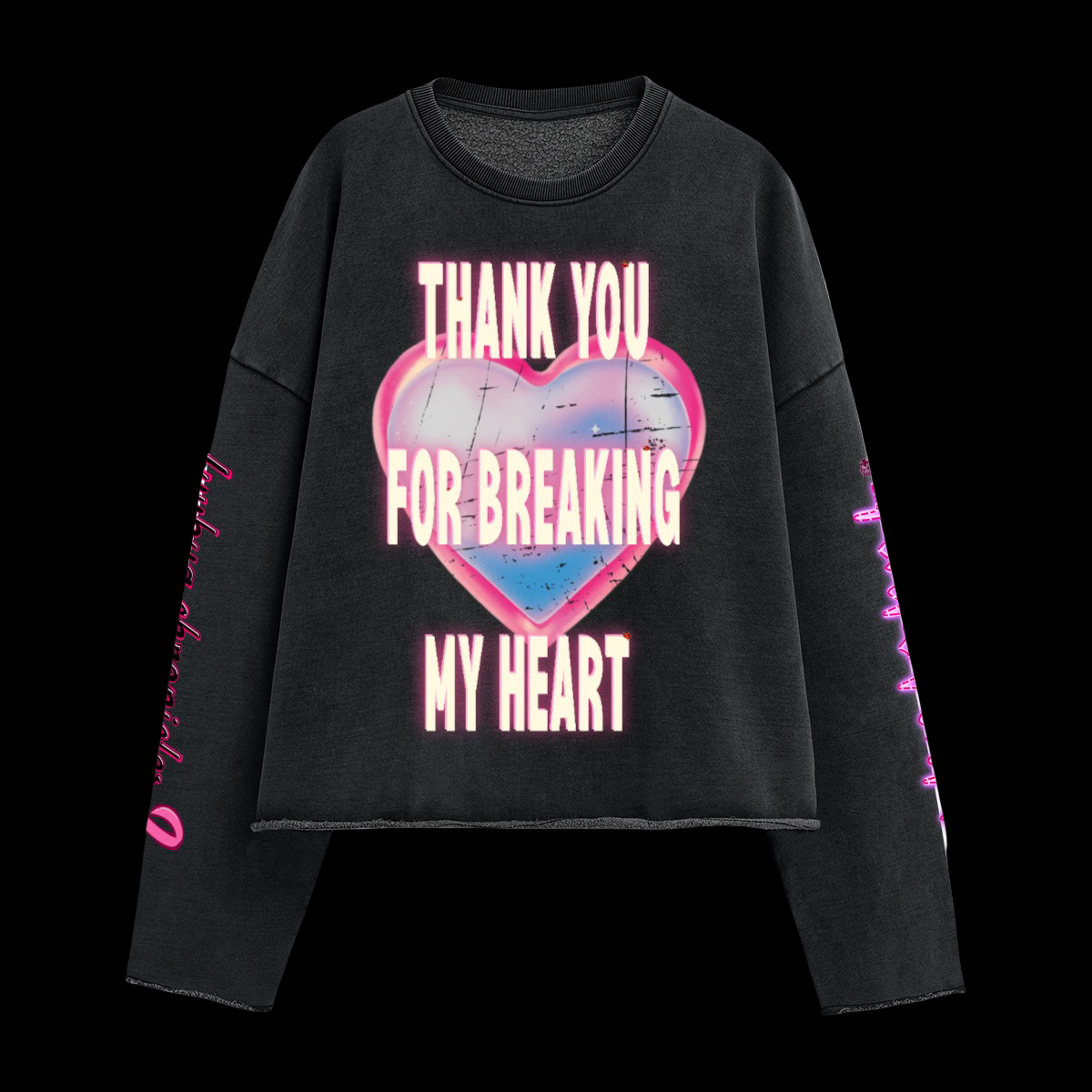 ‘THANK YOU’ OVERSIZED SWEATSHIRT