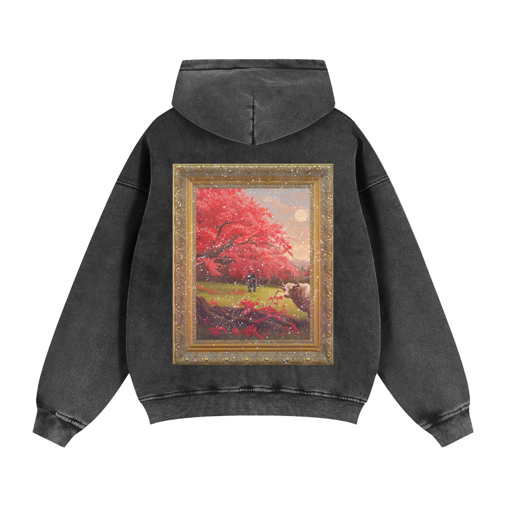 Zip-Through Boxy Fleece Hoodie