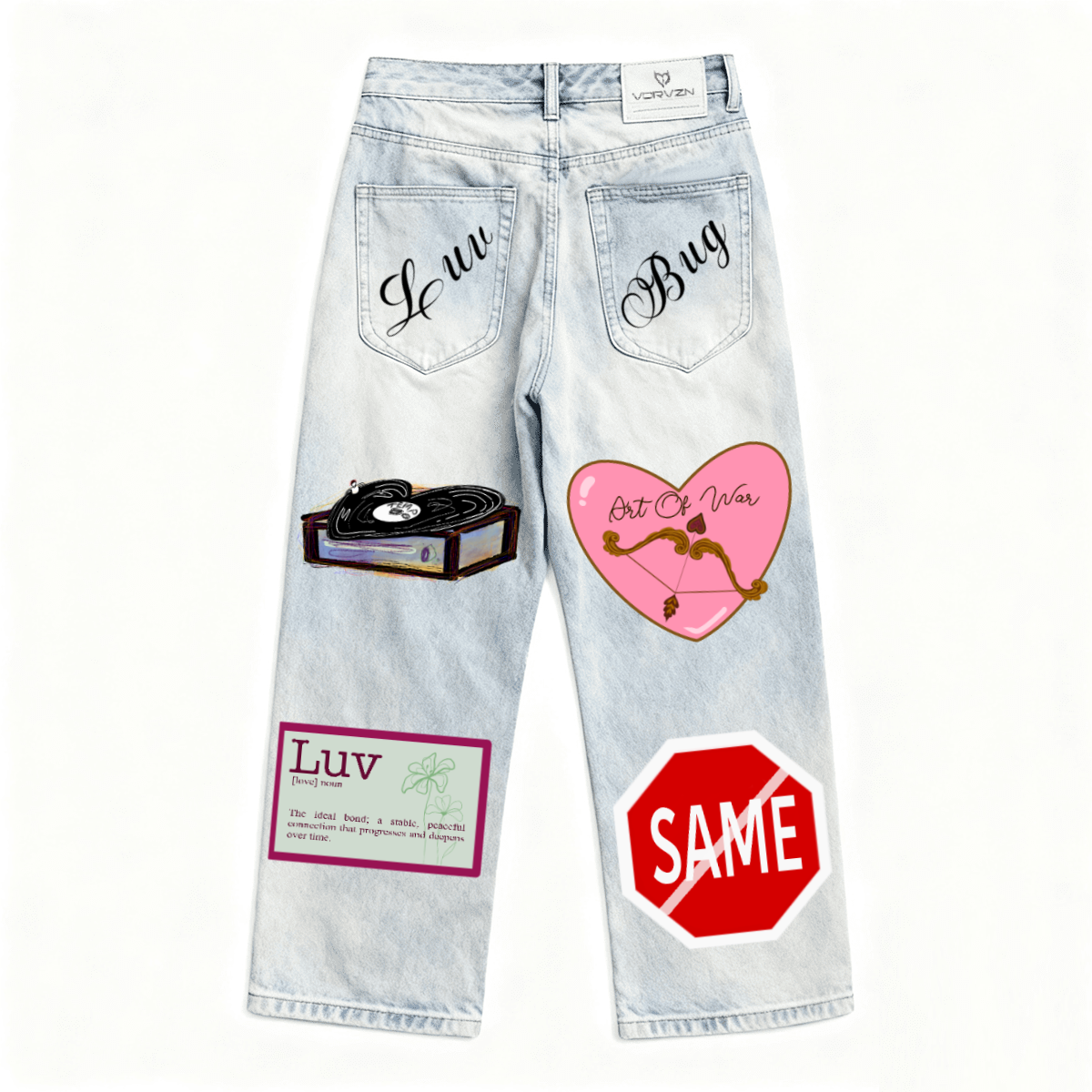 “See The Signs” Baggy Jeans