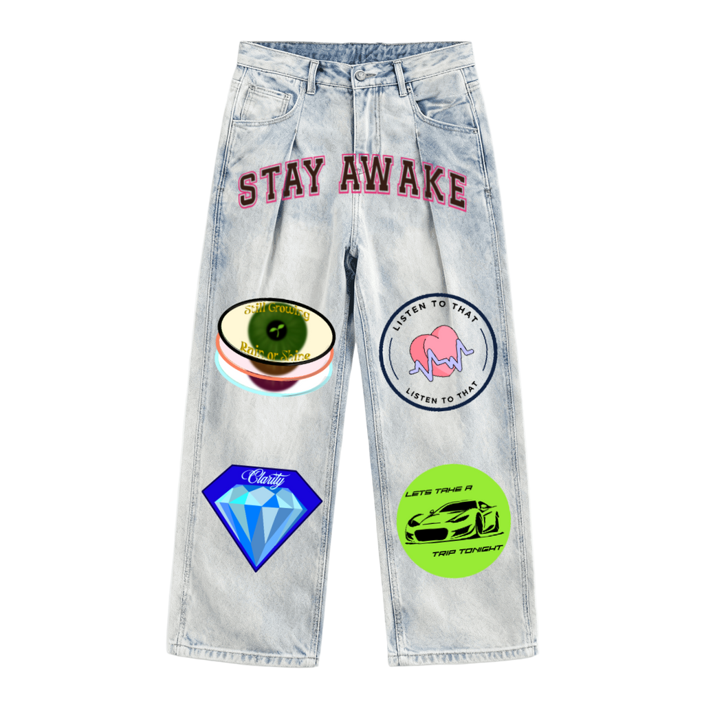 “See The Signs” Baggy Jeans