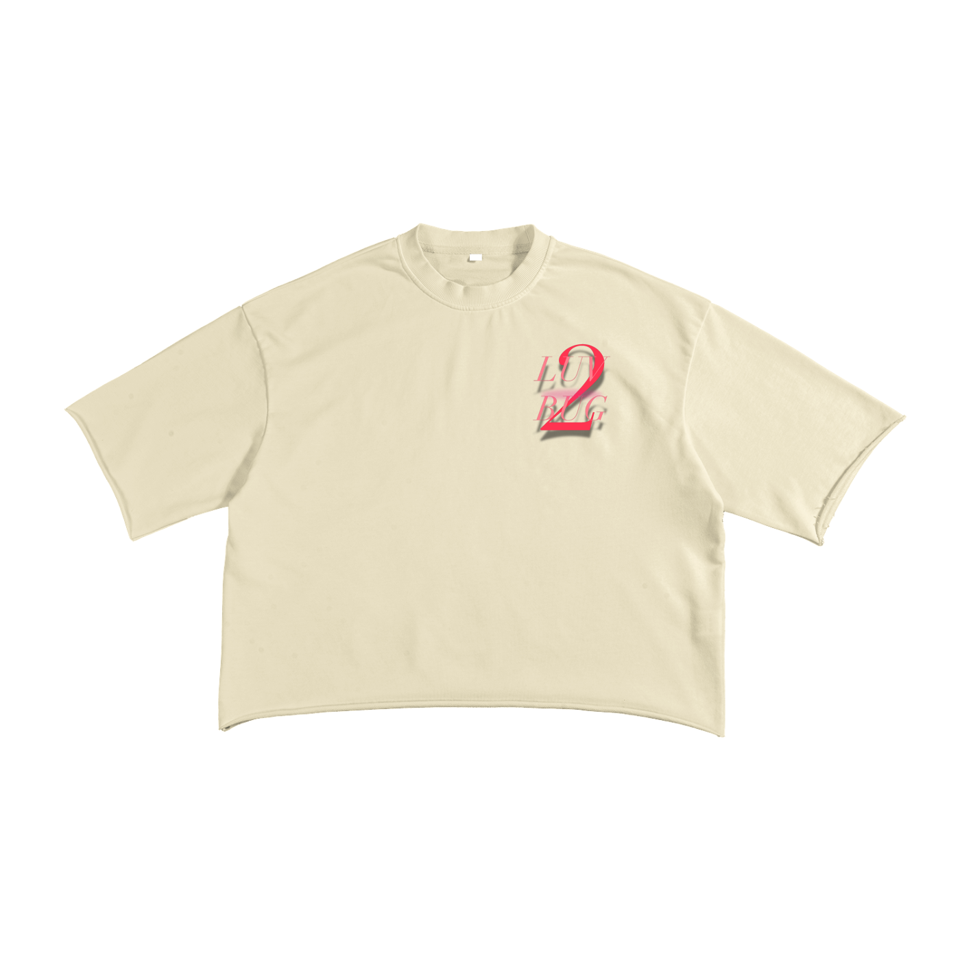 French Terry Raw Edge T-Shirt