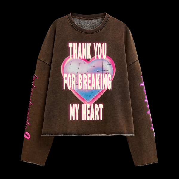 ‘THANK YOU’ OVERSIZED SWEATSHIRT