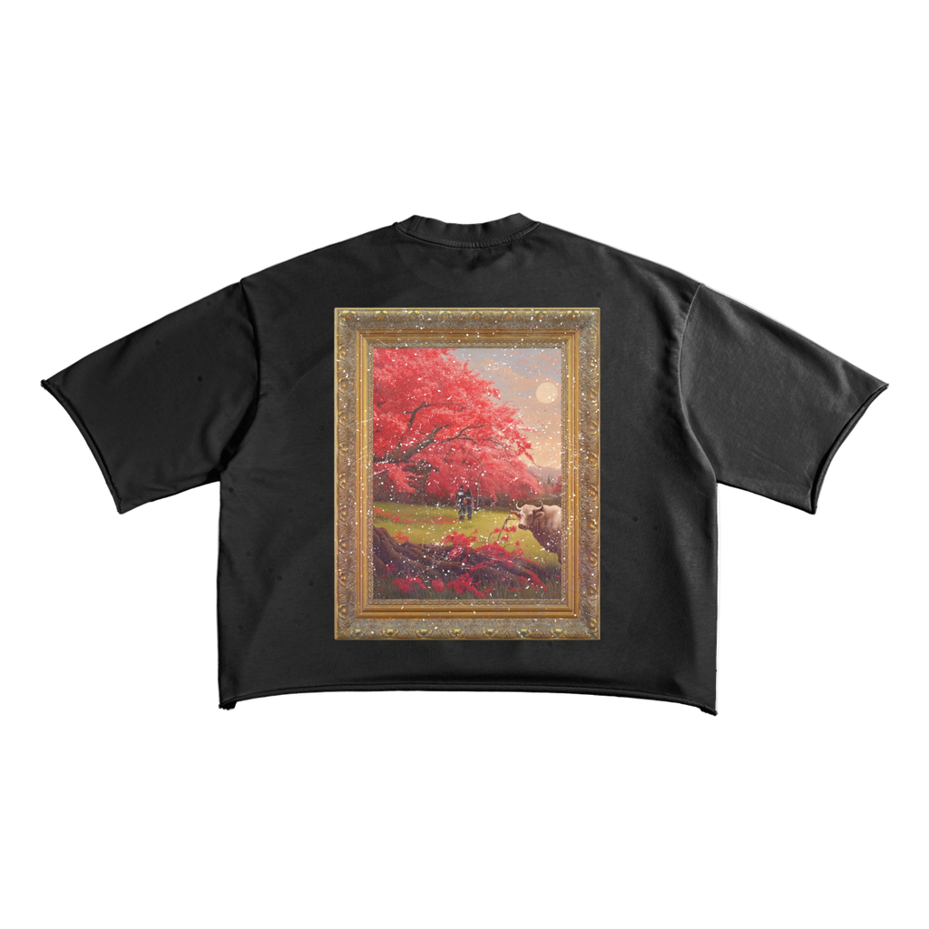 French Terry Raw Edge T-Shirt