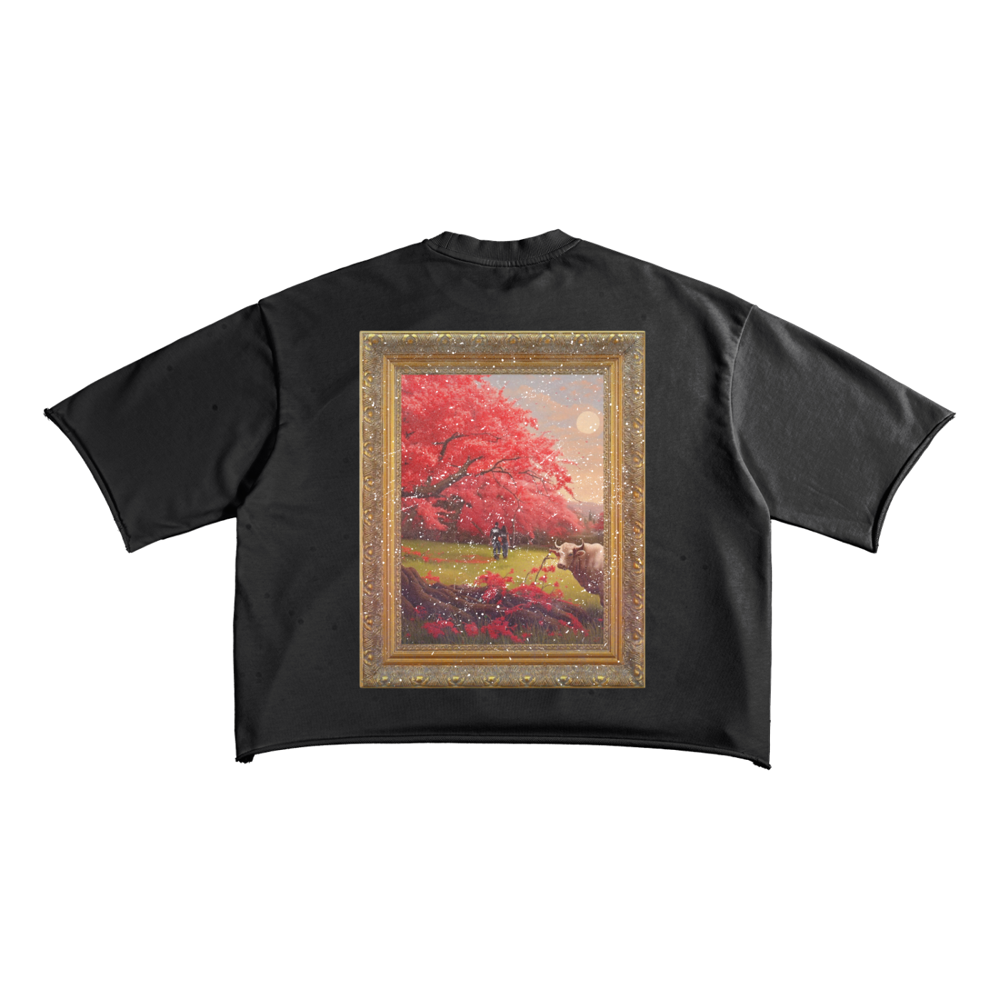 French Terry Raw Edge T-Shirt