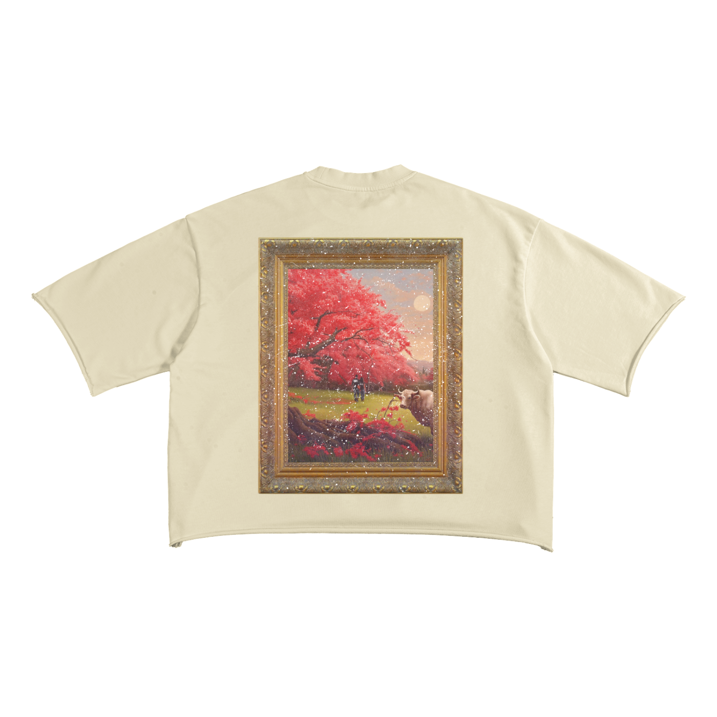 French Terry Raw Edge T-Shirt
